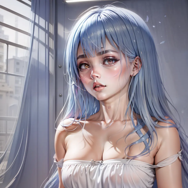 592 Blue-Haired Characters Image Bundle for Sale