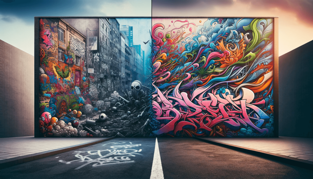 Explore the vibrant debate on graffiti: is it a form of artistic expression or an act of vandalism? Dive into the colorful controversy.