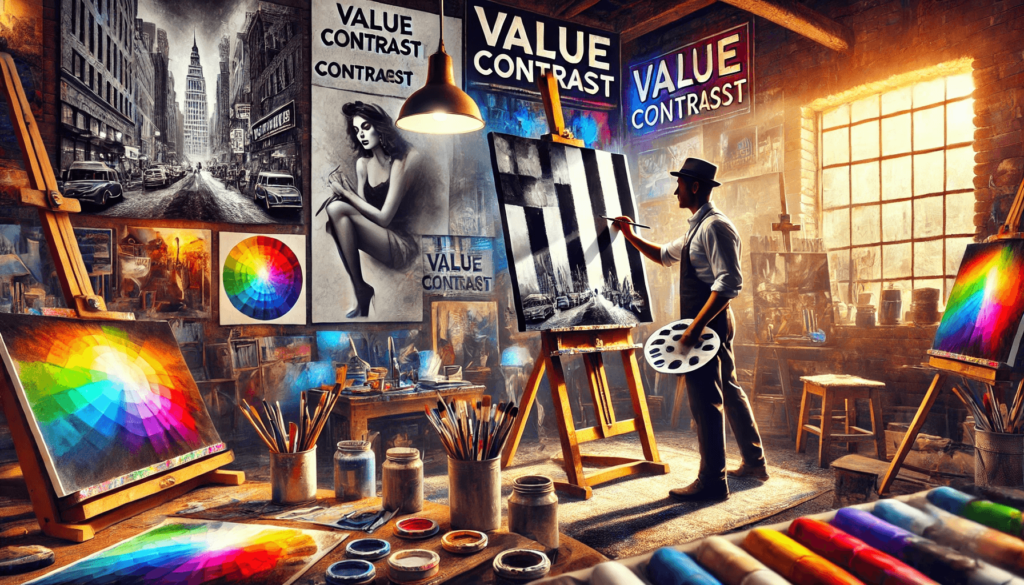 Discover why artists use value contrast to create depth, highlight focal points, and add visual interest in their artworks.