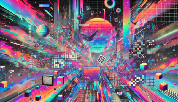 550 Glitch Artwork Images Bundle