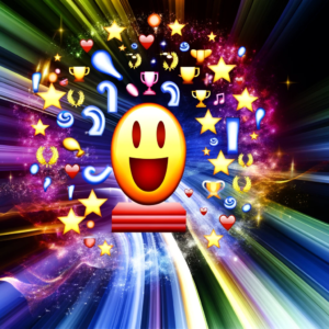 Vibrant emoji explosion artwork by Fantasia Pix. High-quality PNG, $2 instant download, perfect for wall art, home decor, and digital projects.