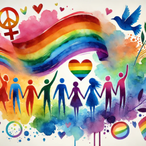 "Unity in Diversity" by Fantasia Pix: Vibrant gay art celebrating love and inclusivity. High-quality PNG, instant download, free license, $30. Perfect for wall art, canvas prints, and home decor!